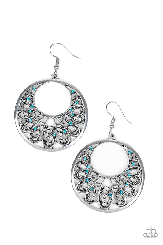 Paparazzi Earrings - Fancy That - Blue