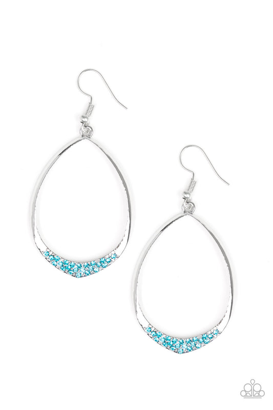 Paparazzi Earrings - REIGN Down - Blue