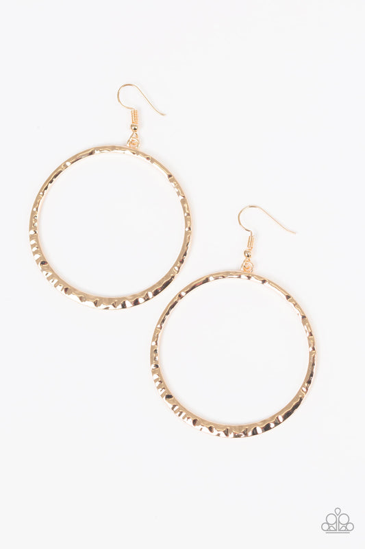 Paparazzi Earrings - So Sleek - Gold