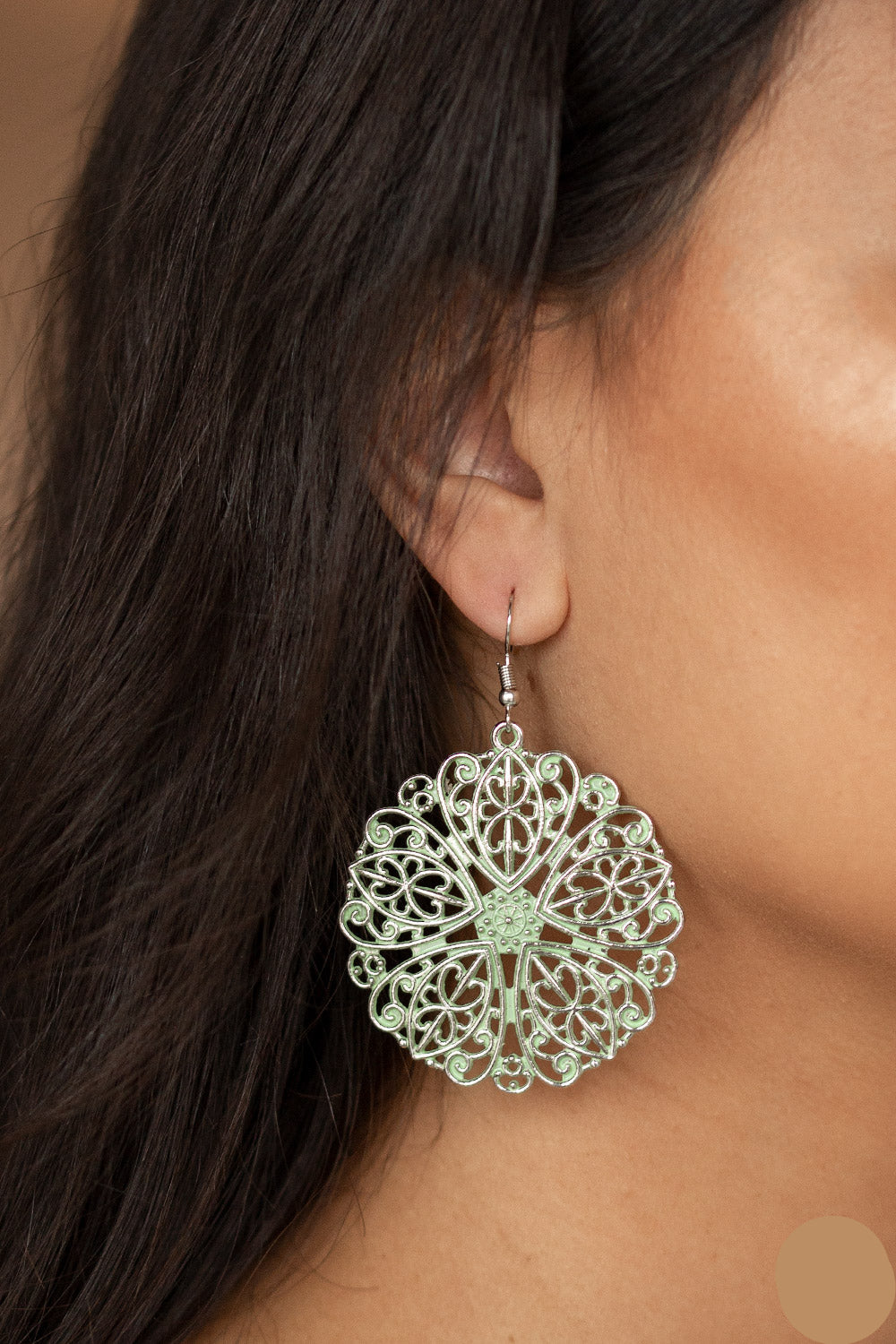 Paparazzi Earrings - Ocean Paradise - Green