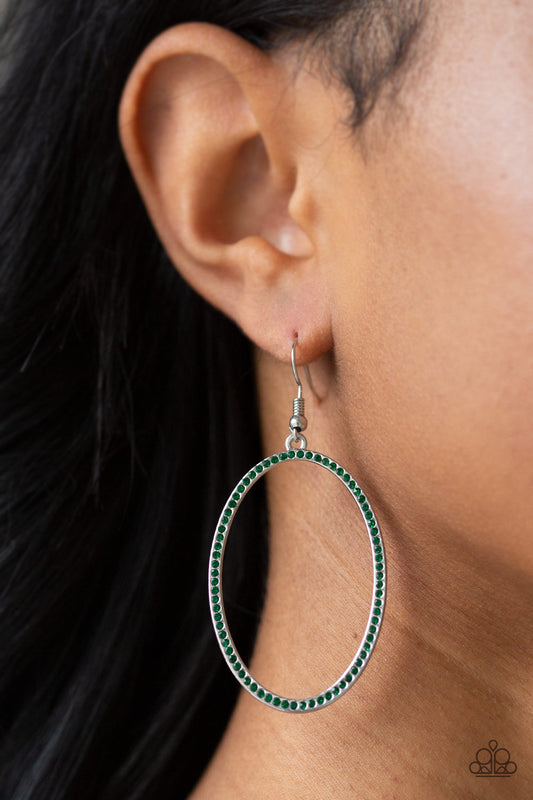 Paparazzi earring - Dazzle On Demand - Green