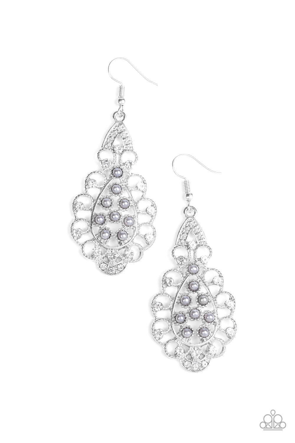 Paparazzi Earrings - Sprinkle On The Sparkle - Silver