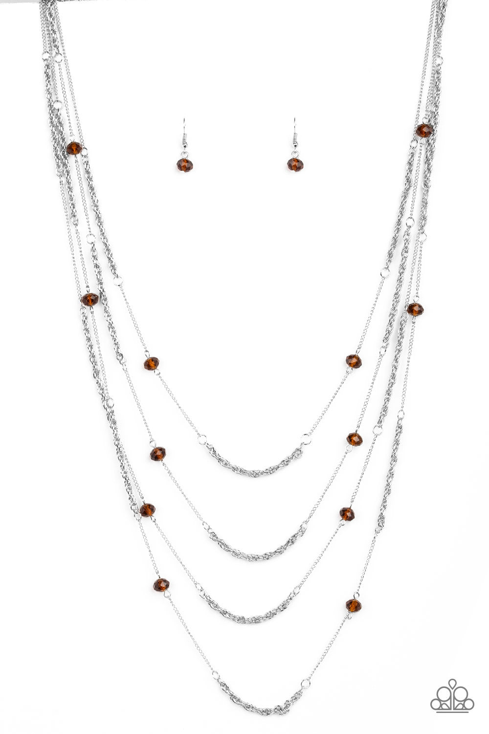 Paparazzi necklace - Open For Opulence - Brown