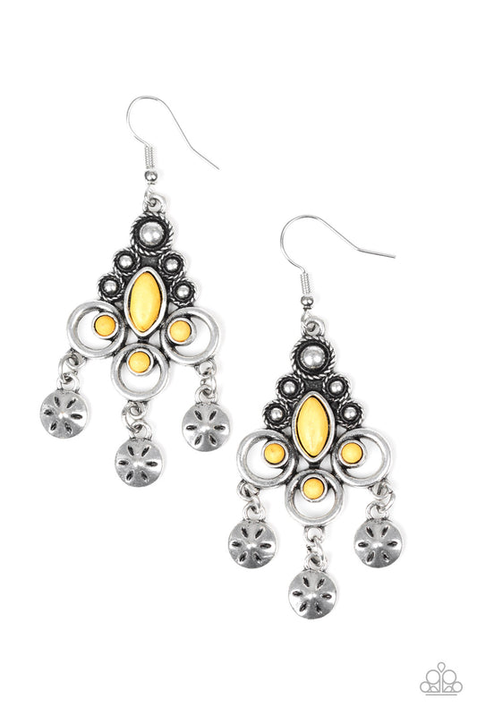Paparazzi Earrings - Southern Expressions - Yellow