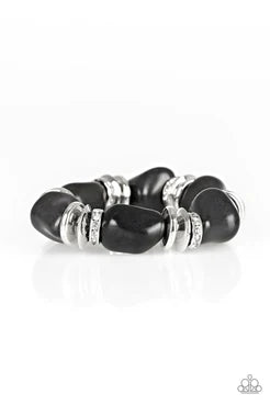 Paparazzi Bracelets - Stone Age Stunner - Black