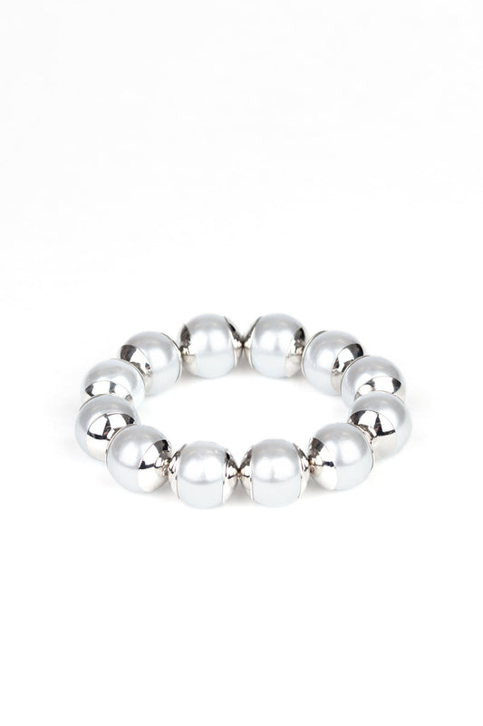 Paparazzi Bracelets - One Woman Show-STOPPER - Silver