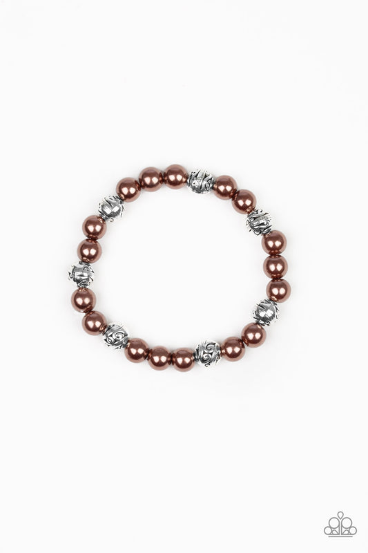 Paparazzi Bracelets - Poised For Perfection - Brown