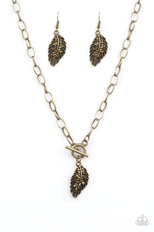 Paparazzi necklace - Pilot Quest - Brass