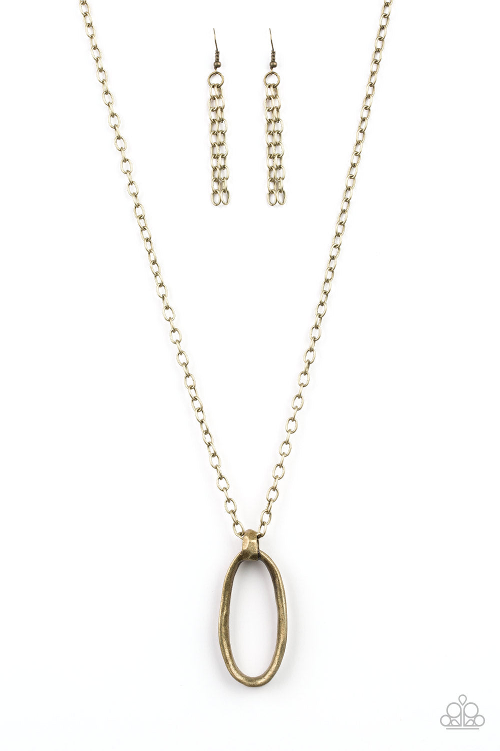 Paparazzi Necklaces - Grit Girl - Brass