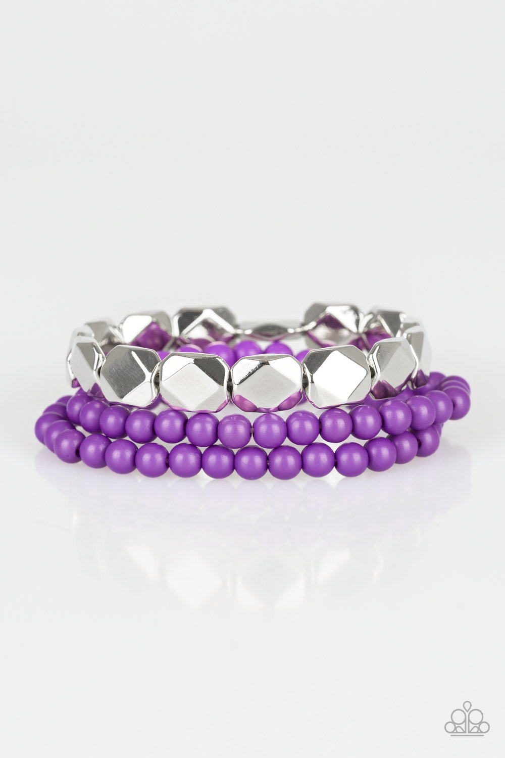 Paparazzi Bracelets - Fiesta Flavor - Purple