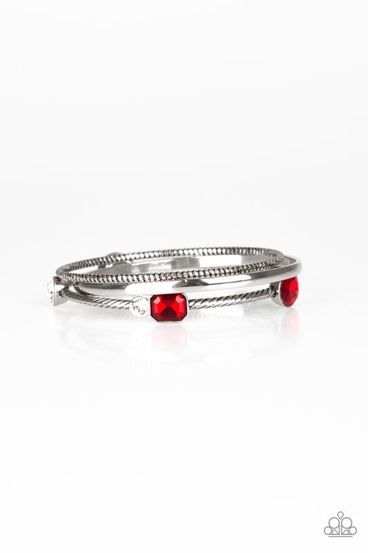 Paparazzi Bracelets - City Slicker Sleek - Red