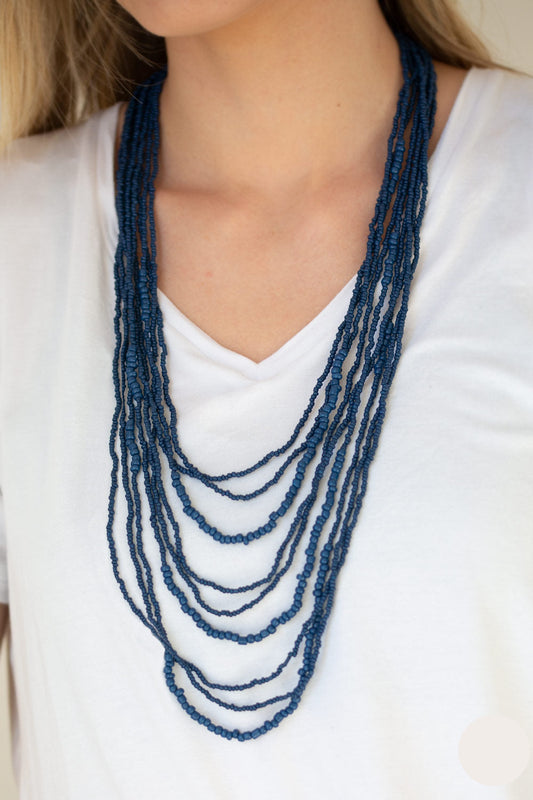 Paparazzi Necklaces - Totally Tonga - Blue