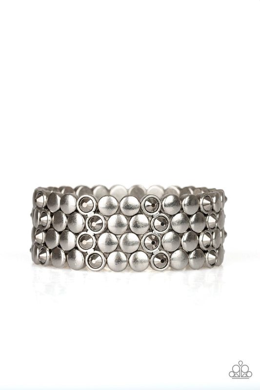 Paparazzi Bracelets - Scattered Starlight - Silver