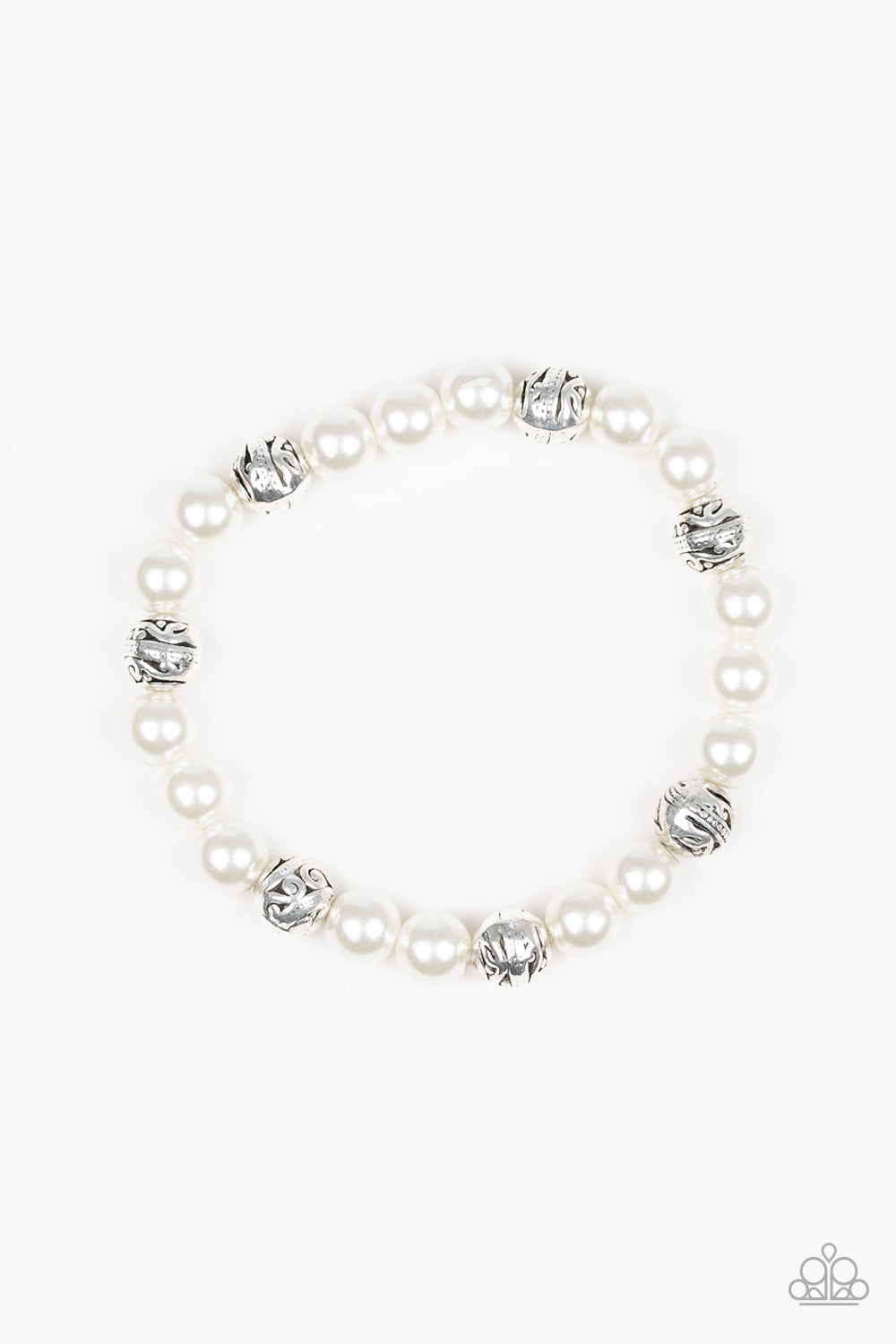 Paparazzi Bracelets - Poised for Perfection - White