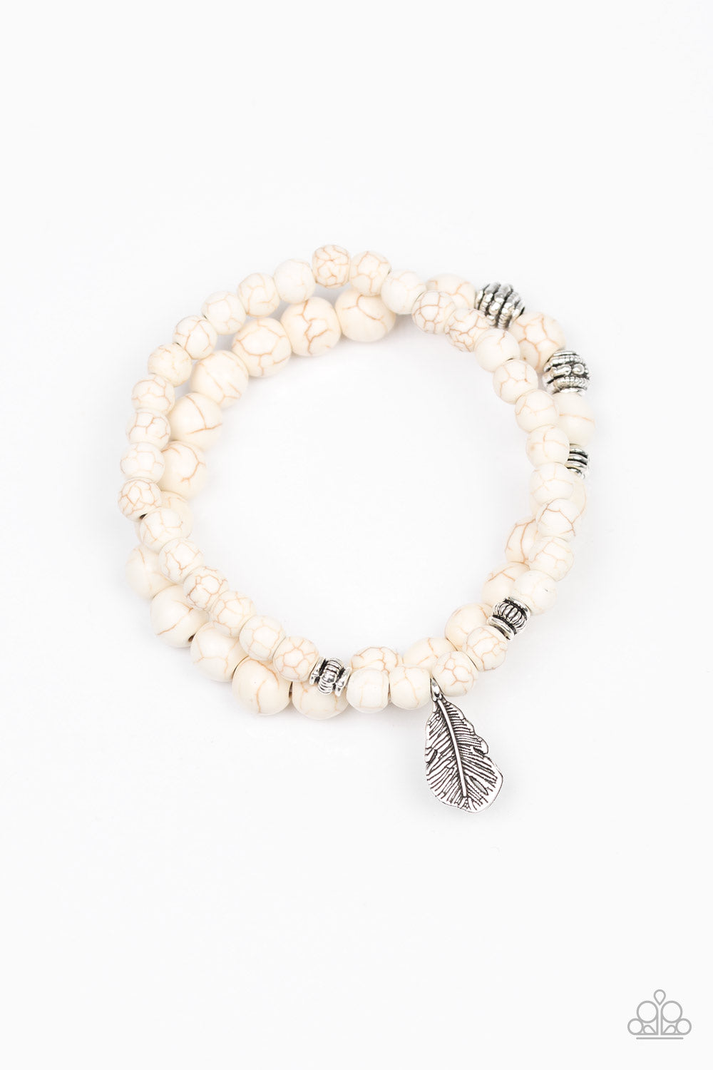 Paparazzi Urban Collection bracelet - Desert Dove - White