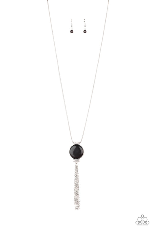 Paparazzi Necklaces - Happy As Can BEAM - Black