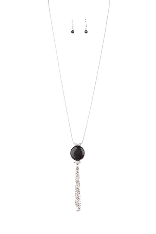 Paparazzi Necklaces - Happy As Can BEAM - Black