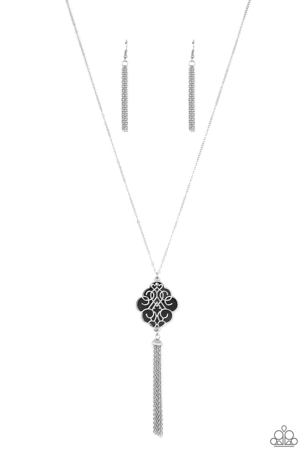 Paparazzi Necklaces - Malibu Mandala - Black