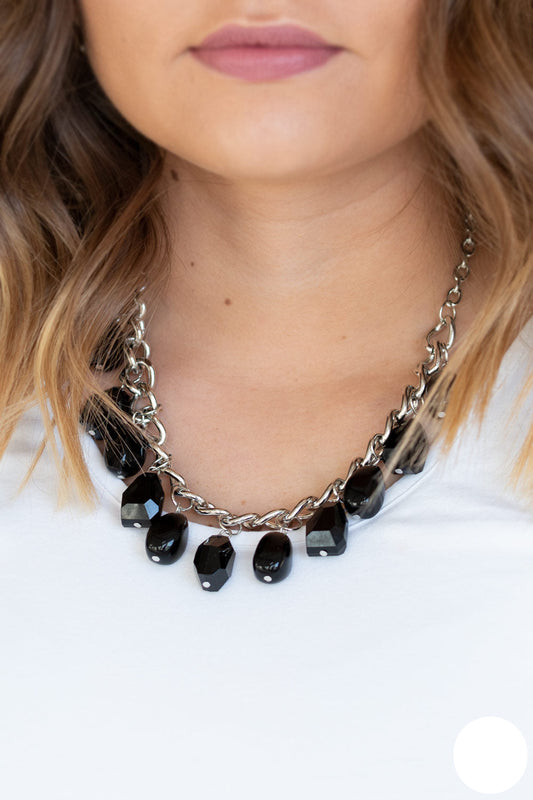 Paparazzi Necklaces - Take The COLOR Wheel! - Black