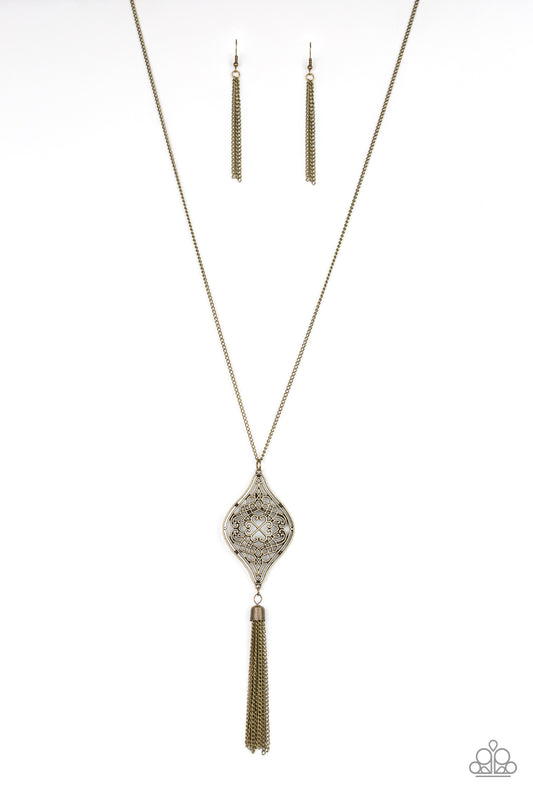 Paparazzi Necklaces - Totally Worth The Tassel - Brass