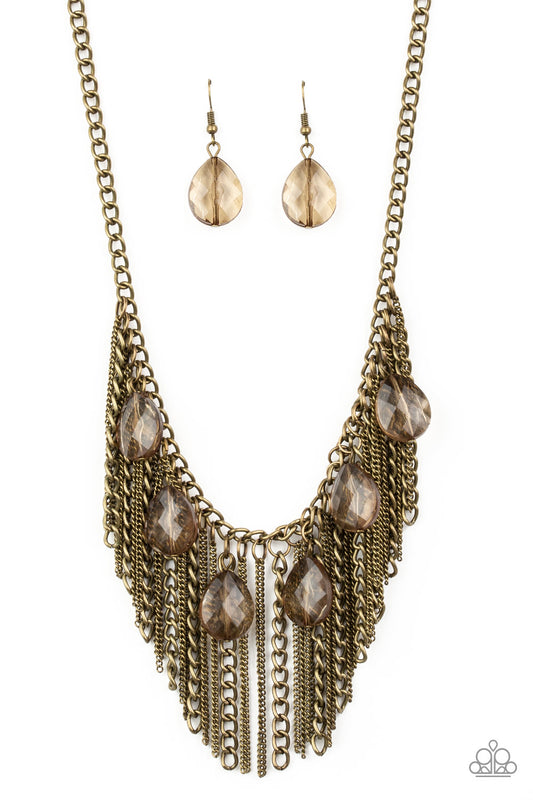 Paparazzi Necklaces - Vixen Conviction - Brass