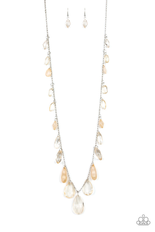 Paparazzi Necklaces - Glow and Steady Wins The Race - Brown