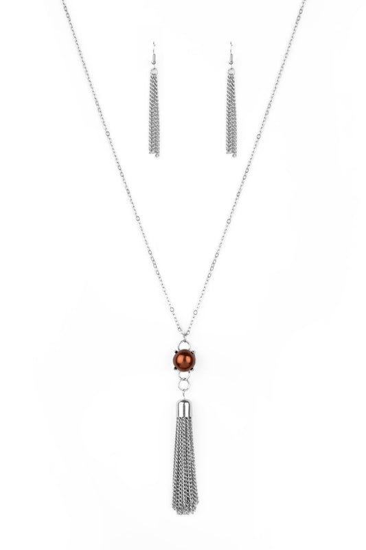 Paparazzi Necklaces - Diva Dance Party - Brown