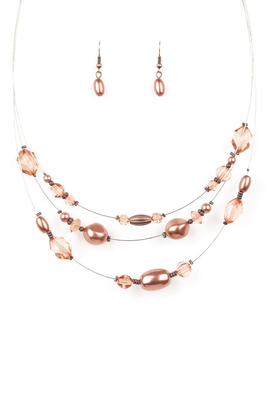 Paparazzi Necklaces - Pacific Pageantry - Copper