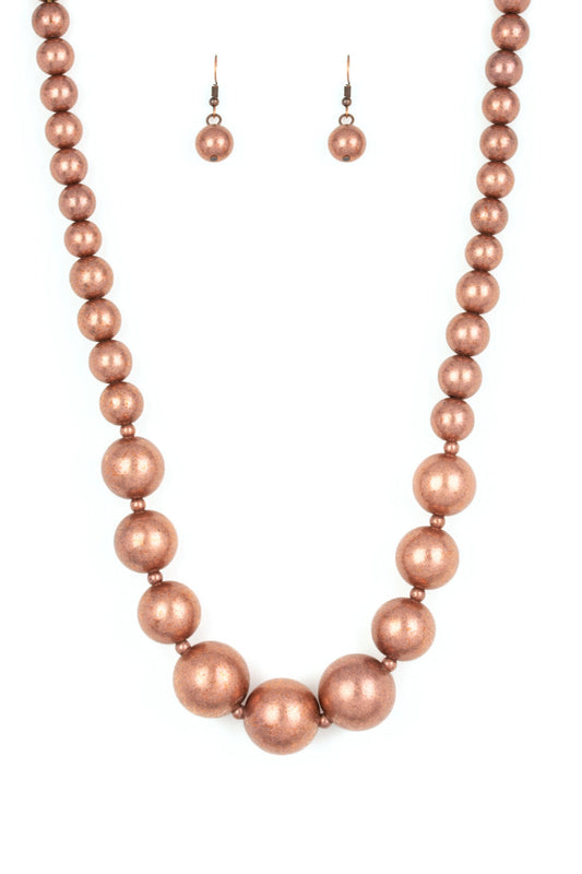 Paparazzi Necklaces - Living Up to Reputation - Copper