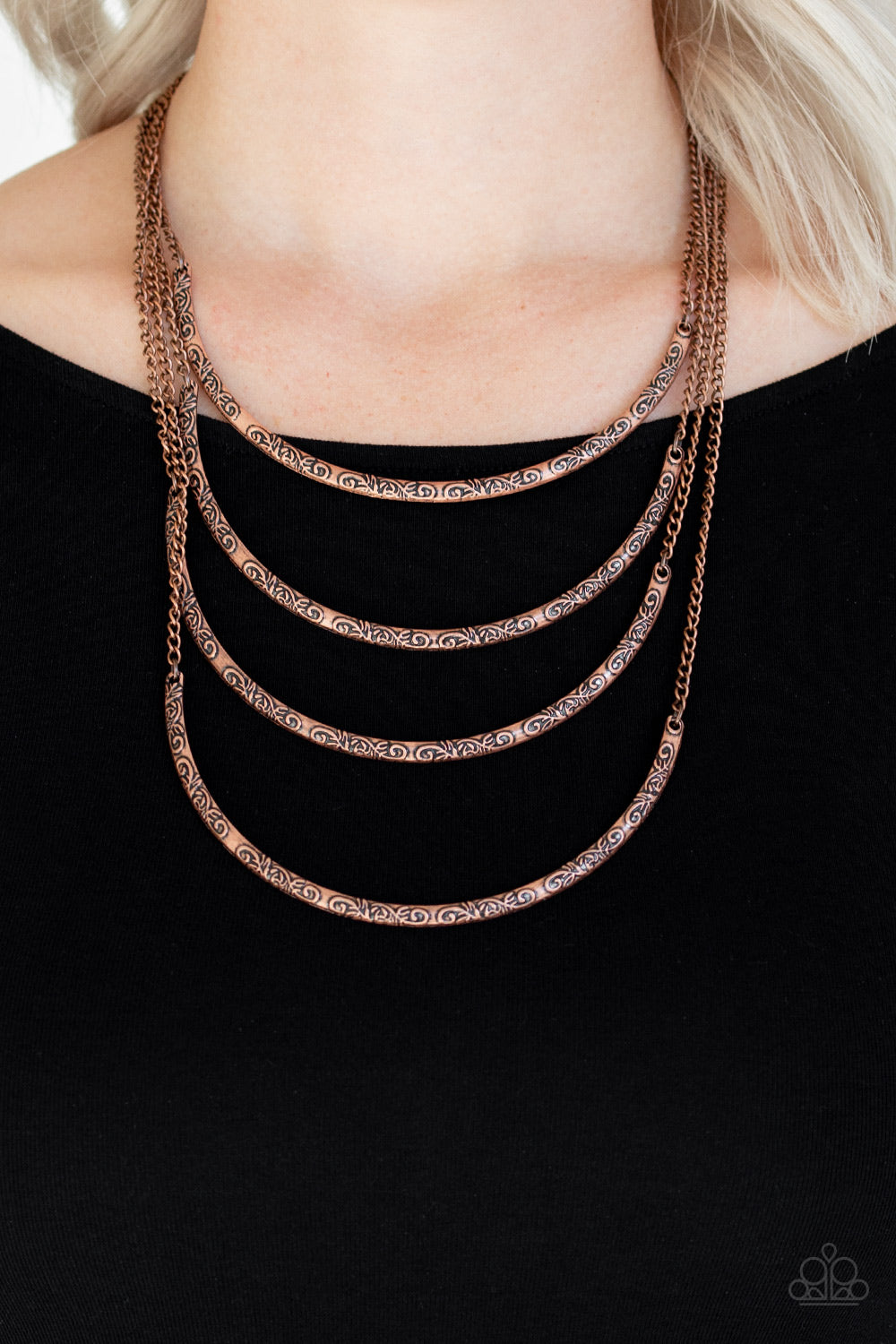 Paparazzi necklace - t Will Be Over MOON - Copper