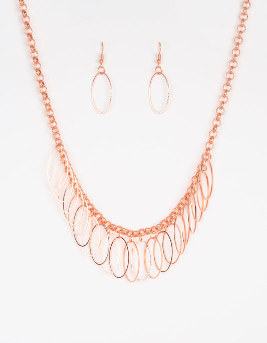 Paparazzi Necklaces - Fringe Finale - Copper