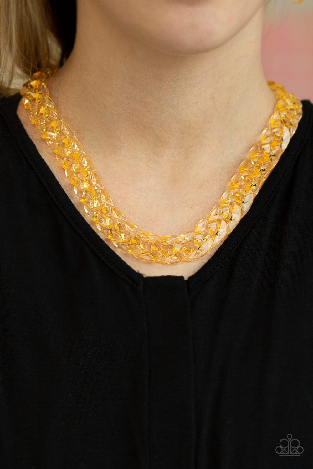 Paparazzi Necklaces - Put it on Ice - Gold