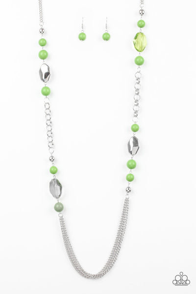 Paparazzi necklace - Marina Majesty - Green