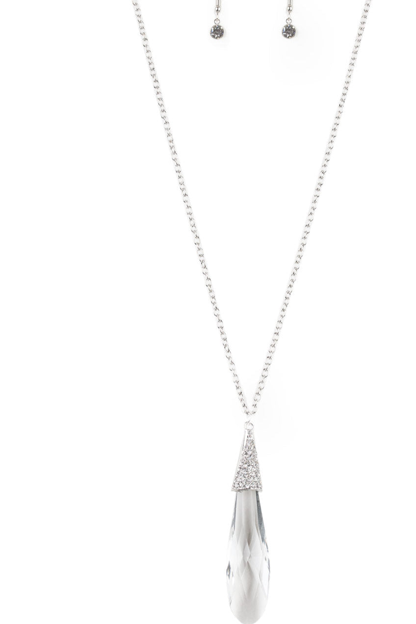 Paparazzi Necklaces - Jaw-Dropping-Jealous - White