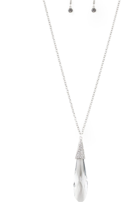 Paparazzi Necklaces - Jaw-Dropping-Jealous - White