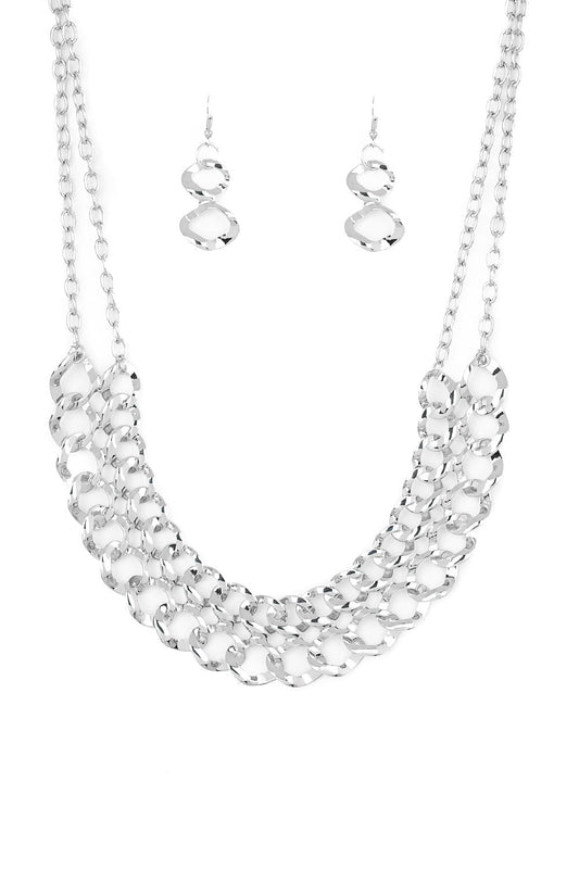 Paparazzi Necklaces - Street Meet and Greet - Silver
