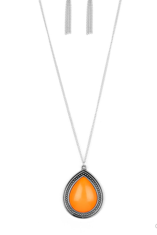 Paparazzi Necklaces - Chroma Courageous - Orange