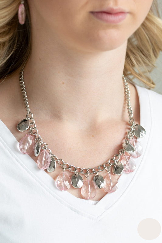 Paparazzi Necklaces - No Tears Left To Cry - Pink