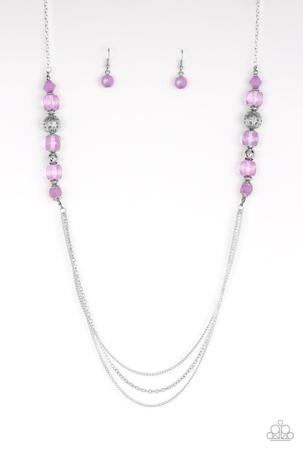 Paparazzi necklace - Native New Yorker - Purple