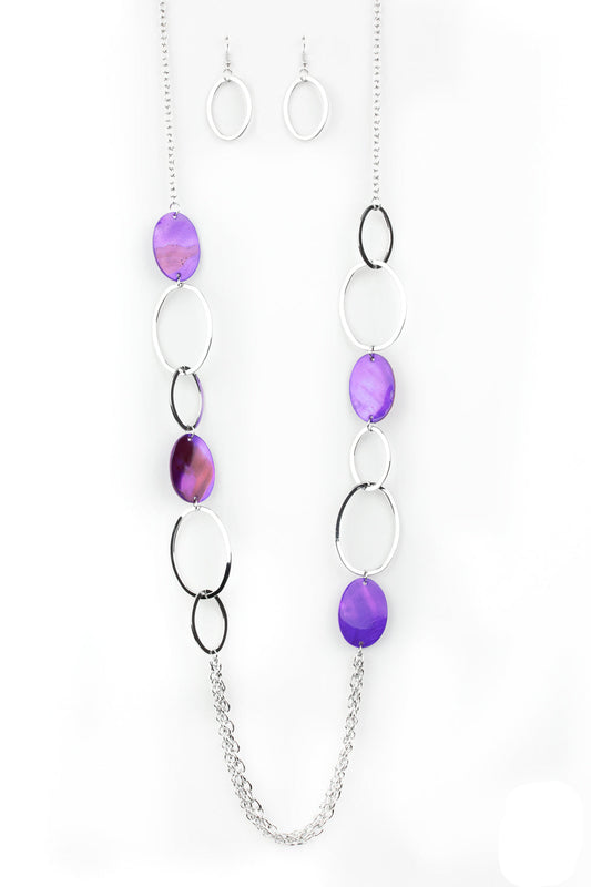 Paparazzi Necklaces - Kaleidoscope Coasts - Purple