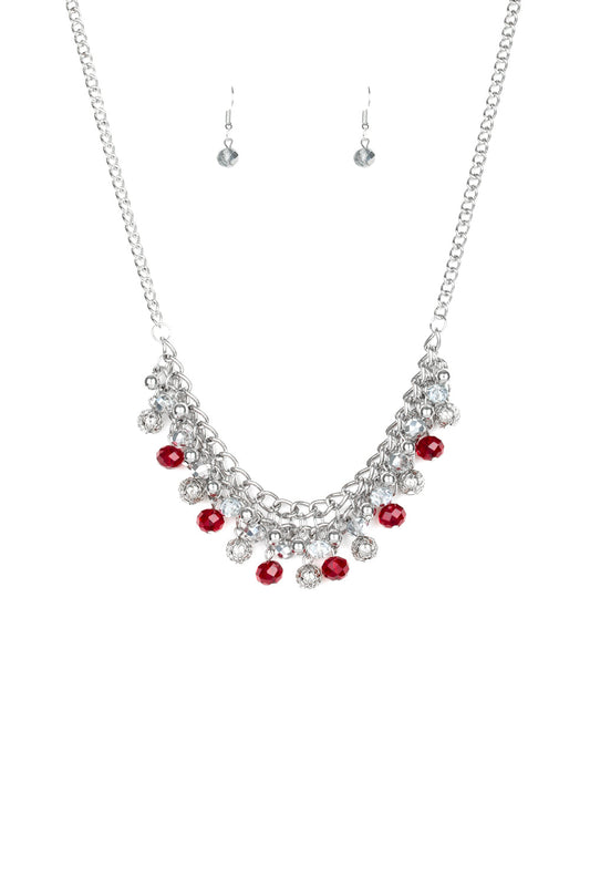 Paparazzi Necklaces - Party Spree - Red