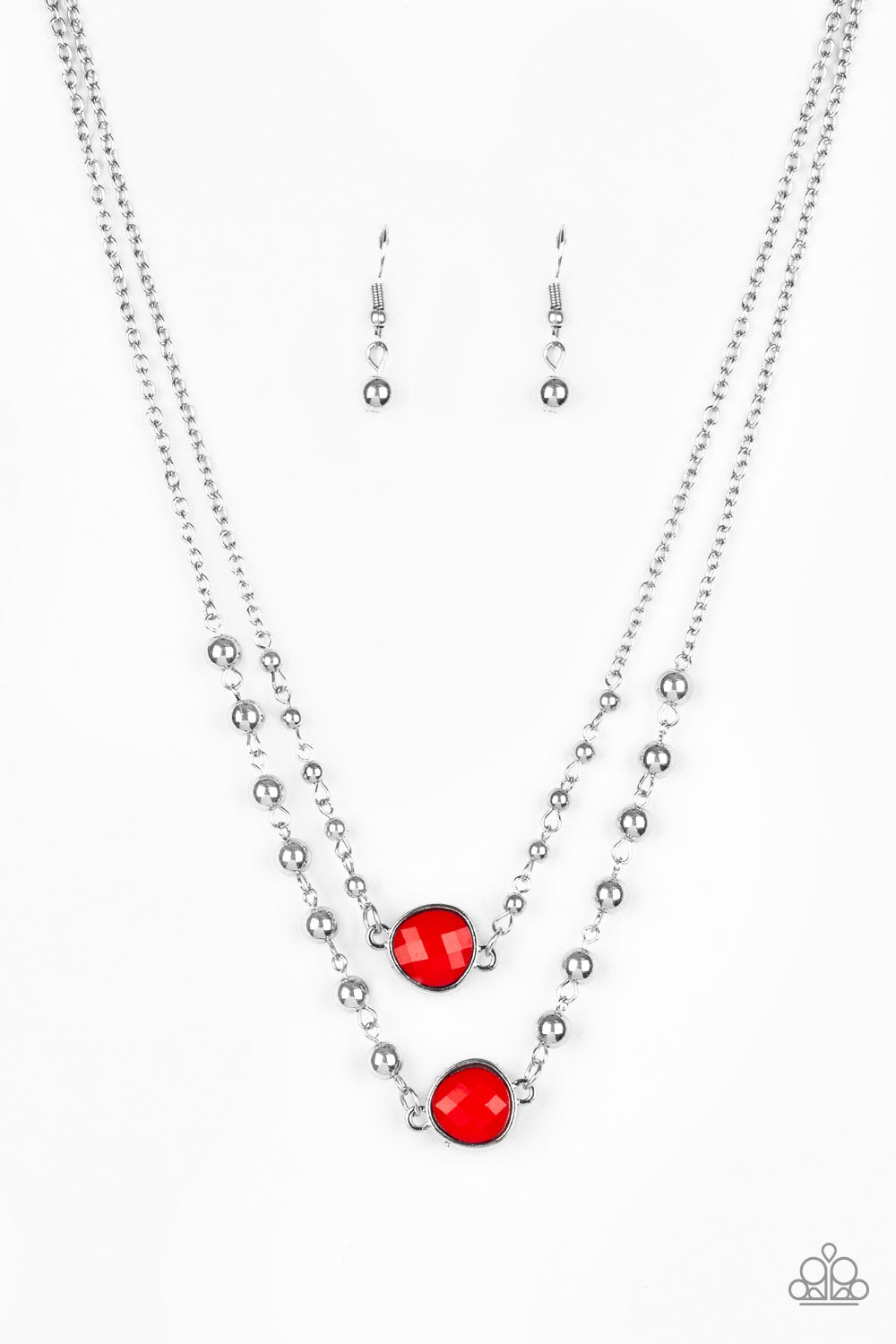 Paparazzi Necklaces - Colorfully Charming - Red