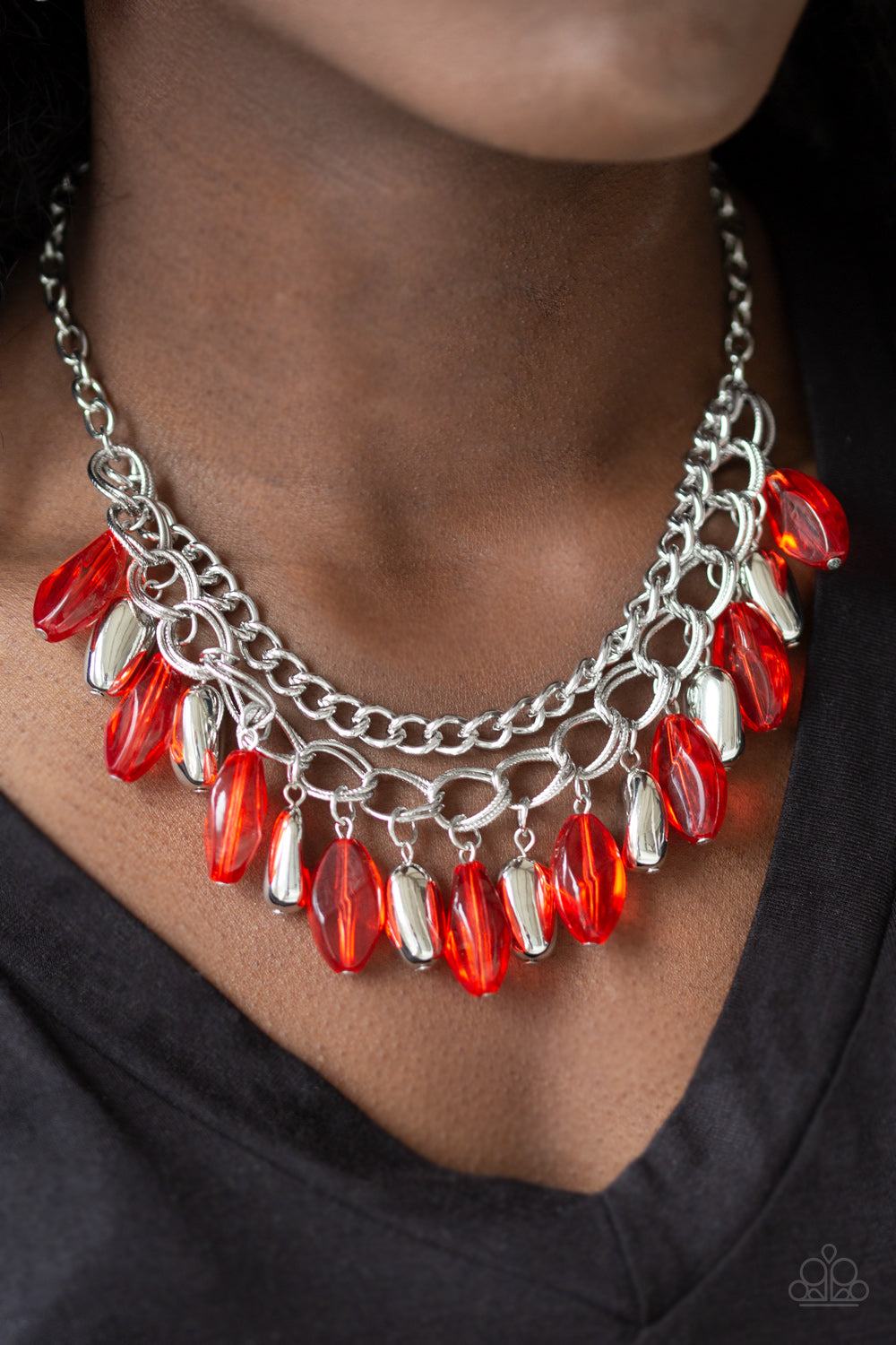 Paparazzi necklace - Spring Daydream - Red