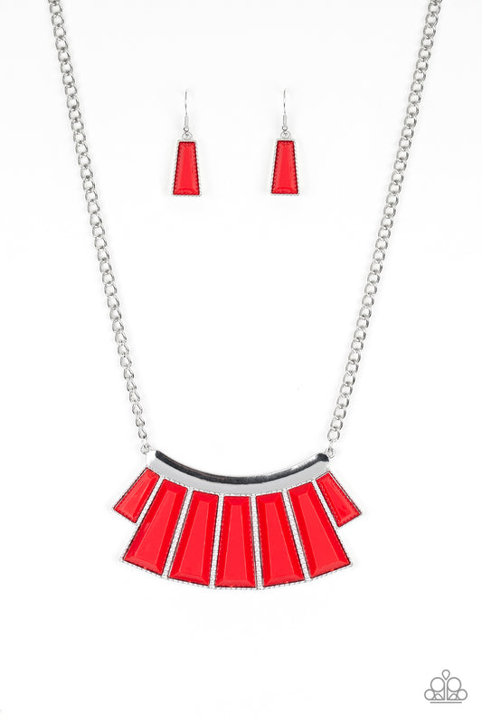 Paparazzi Necklaces- Glamour Goddess - Red