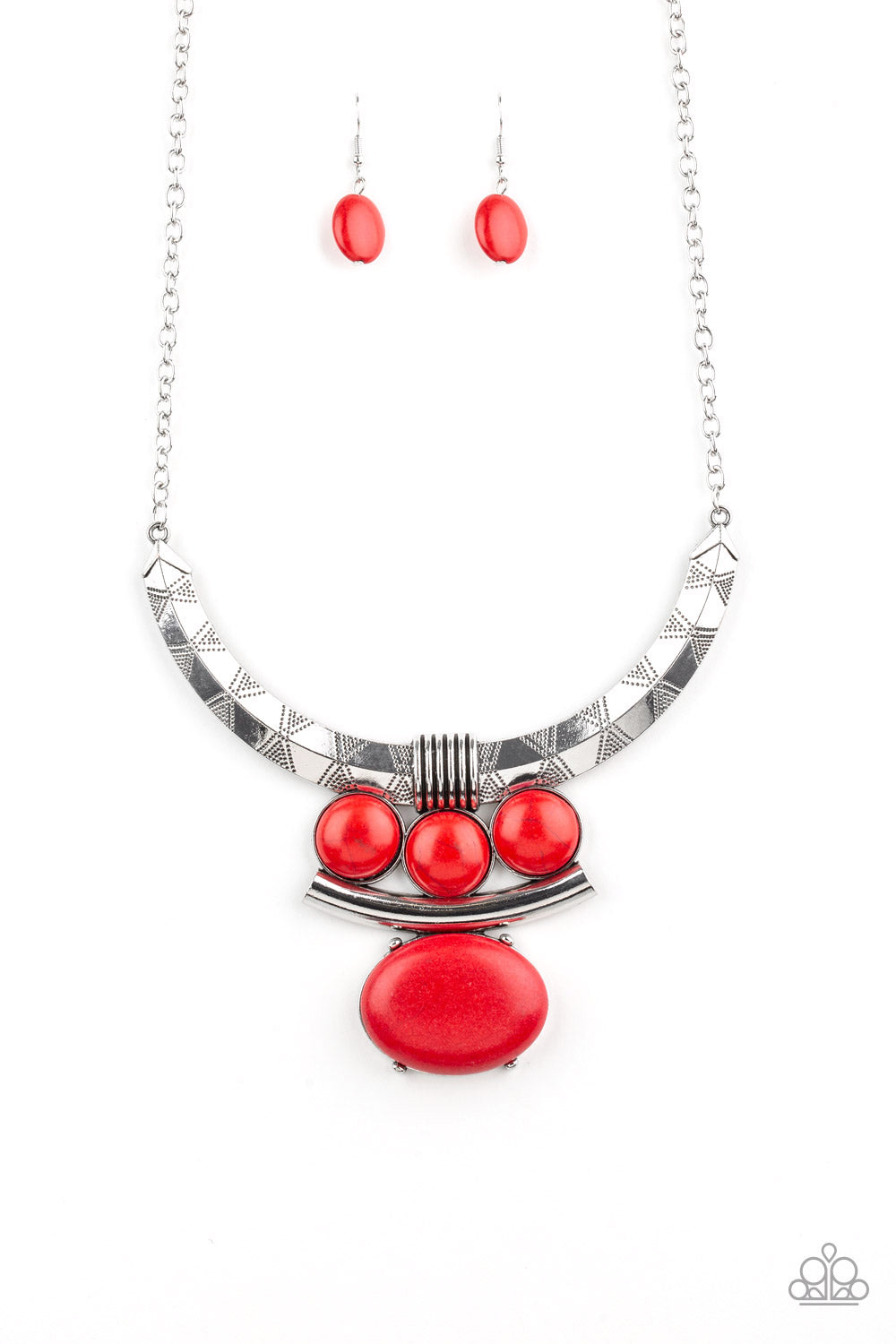 Paparazzi Necklaces - Commander In Chiefette - Red