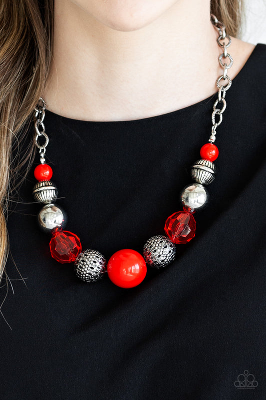 Paparazzi Necklaces - Sugar, Sugar - Red