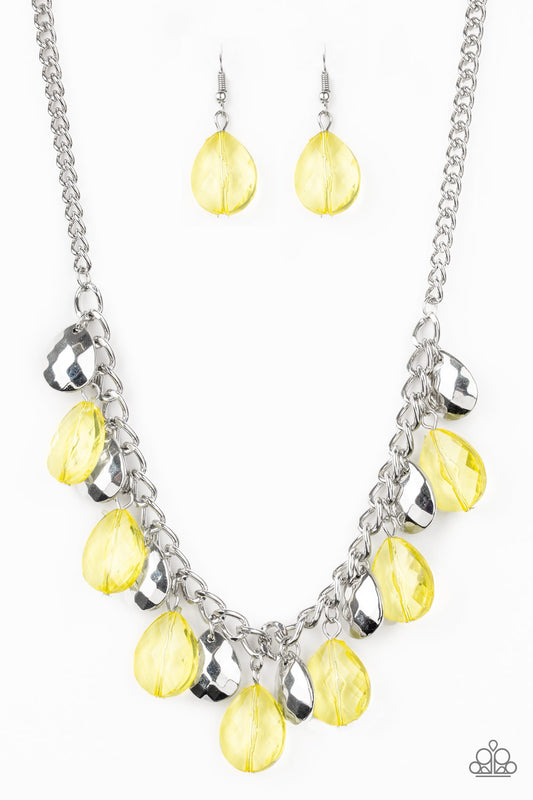 Paparazzi Necklaces - No Tears Left To Cry - Yellow