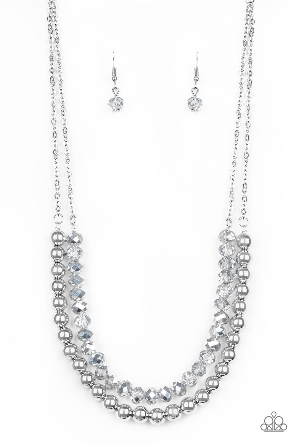 Paparazzi necklace - Color Of The Day - Silver