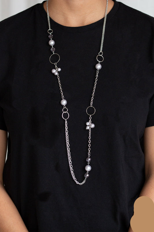 Paparazzi Necklaces - Pageant Princess - Silver