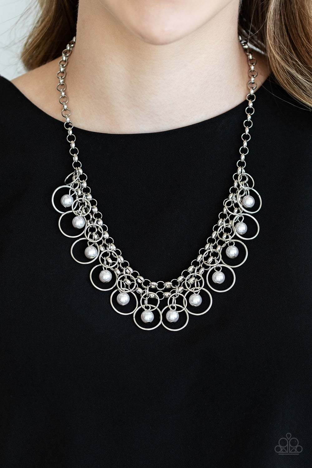 Paparazzi necklace - Party Time - Silver